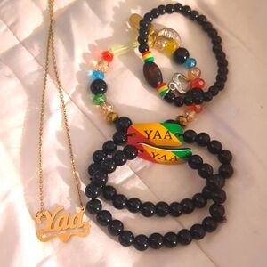 Ghanian Yaa name Jewelry ( necklace and bracelets)